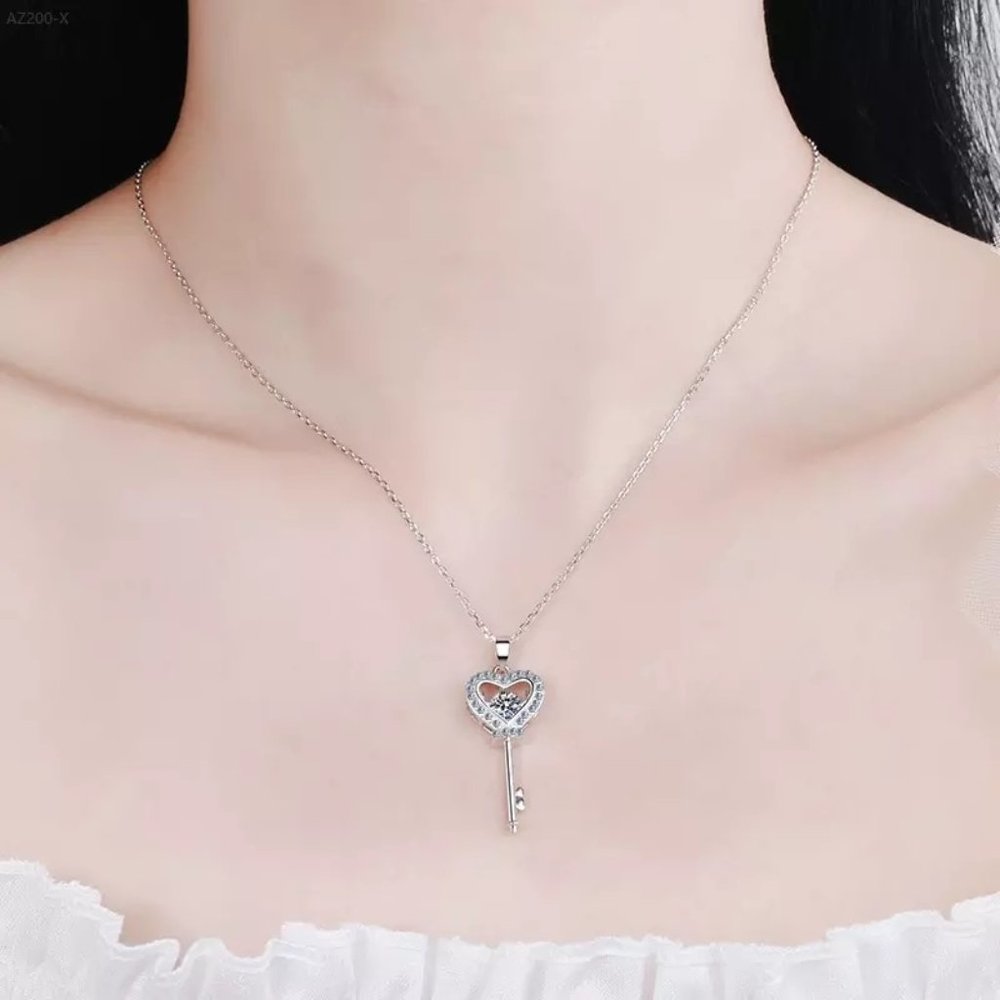 Certified 1/2ct. t.w. Diamond Dancing Key Necklace - Picture 8 of 16